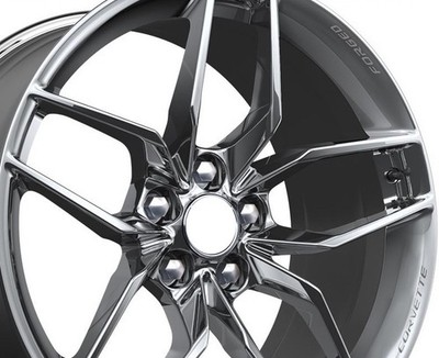 4 2026 Factory Chevrolet Corvette Z06 Polished Wheels Forged C8