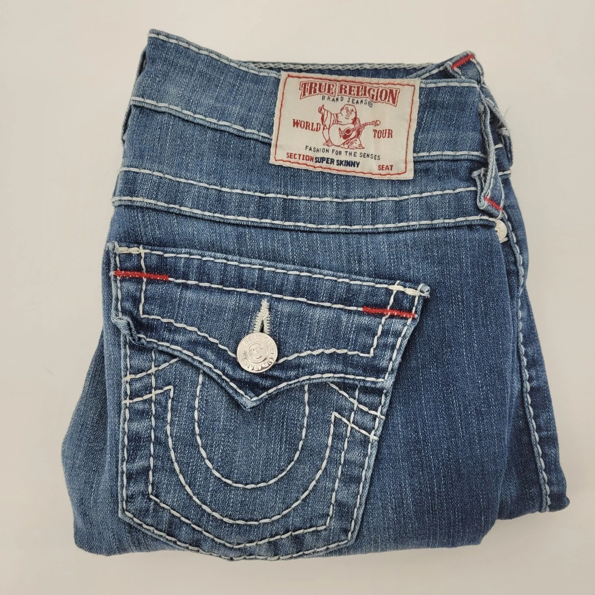 True Religion 29 in Inseam Low (6.5-8.5 in) Rise Jeans for Women