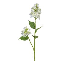 artplants Kunst Zweig Hortensie Gronvel, Weiß, 65Cm
