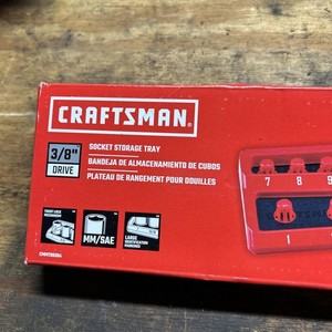 Brand NEW Craftsman 3/8 Inch Drive SAE and Metric Socket Storage Tray