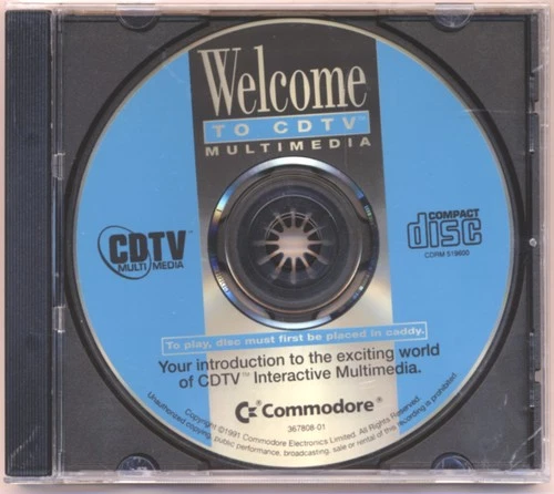 Commodore CDTV "Welcome to CDTV" Cd-Rom