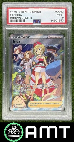 Sword & Shield Crown Zenith Galarian Gallery #GG63 Irida Ultra Rare PSA 9 1353
