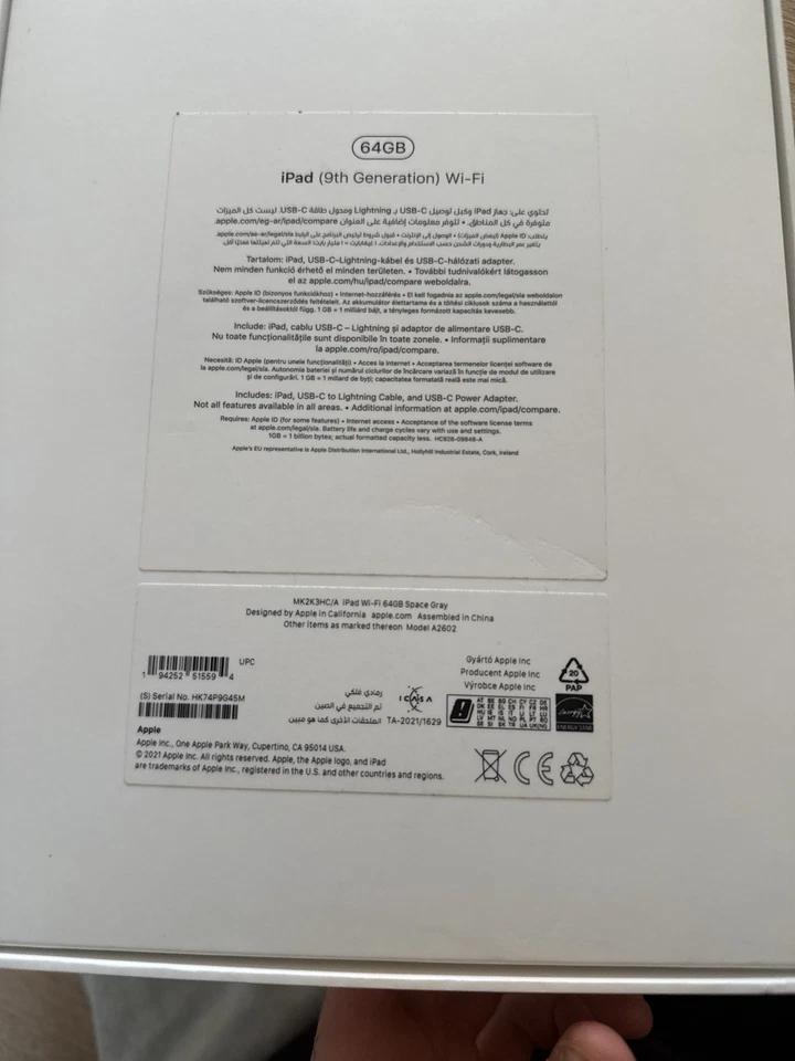 Apple iPad 9. Gen 64GB, Wi-Fi, 10,2 Zoll - Space Grau - Bild 4 von 4