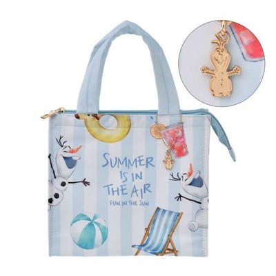 Disney Store olaf white Cooler Bag with Ice Pack and Charm Disney Cool Goods