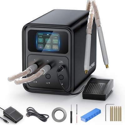 AWithZ 69.2KW Super Capacitor Welder 999 Gear Auto/Foot for 1.2mm Nickel LiFePO4