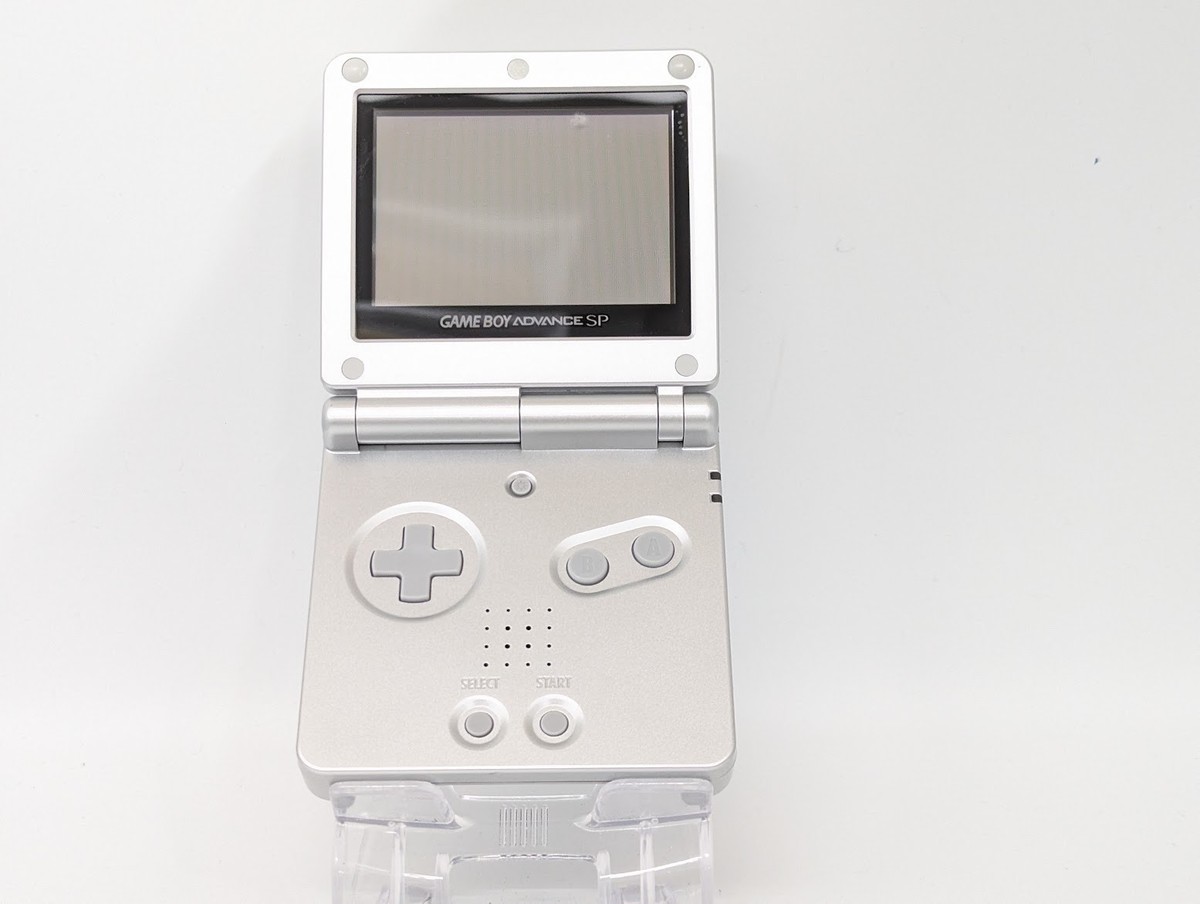 B5539 Nintendo Gameboy Advance SP console Platinum Silver Japan