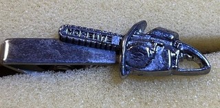 Homelite Chainsaw Tie Clip Alligator Style Nickel Tone preowned sb2 24