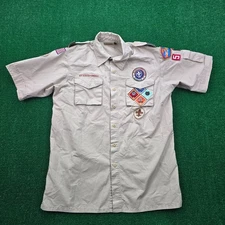 Boy Scouts of America Shirt Adult Medium Button Up Bay Area Council Texas