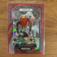 2024 Panini Prizm Draft Picks - Red Cracked Ice #93 Jessie Armstead