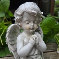 EngelsflüGel Deko 15Cm Grabschmuck Engel Poly FlüGel Figur Dekofigur Grabfigur