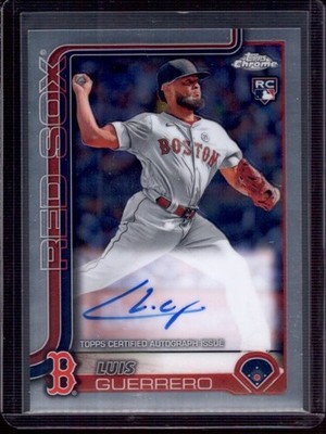 LUIS GUERRERO 2025 Topps Chrome Rookie RC Autograph Auto #RA-LGU