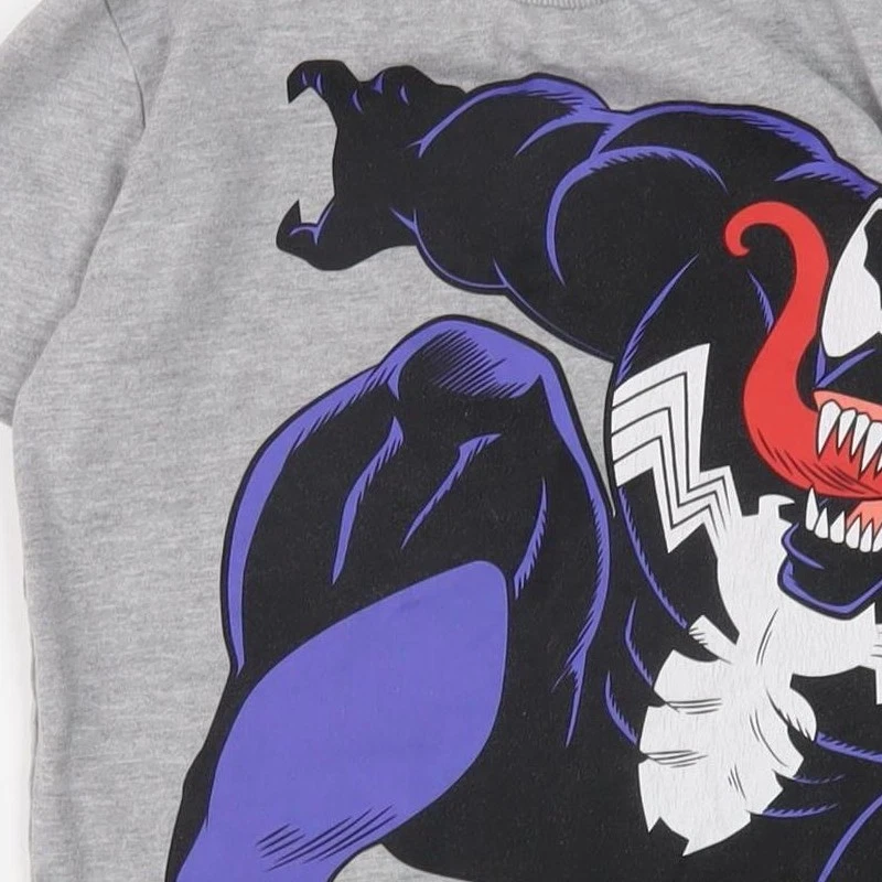 Next Boys Grey Venom Marvel T-Shirt, Size 7Y, Short Sleeve - Image 4 of 4