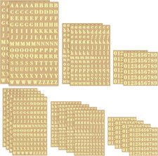 New 18 Sheets Small Letter 3mm Tiny Alphabet Number Stickers Self Adhesive New
