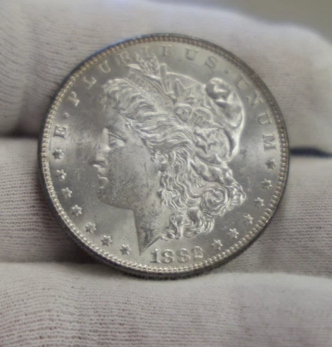 1882 US Morgan Silver Dollar $1 Unc