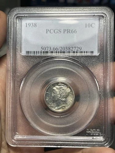 1938 Proof Mercury Dime PCGS PR66