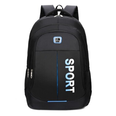 Nylon Backpack Men Casual Sport Rucksack School Laptop Backpack, Large