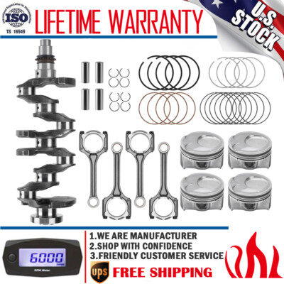 Crankshaft & Connecting Rod & Piston & Rings Kit For Hyundai Kia Soul 2.0L 12-19