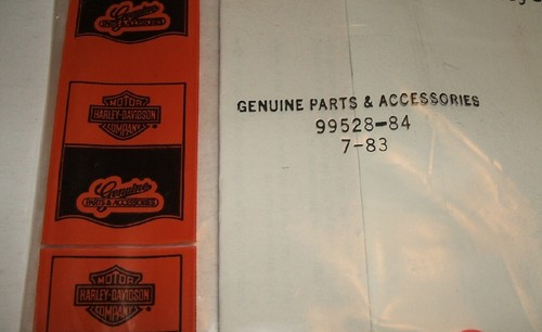 Harley Electra Glide Flt Fxr Classic Sport Super 1984 manual del propietario - Imagen 2 de 3