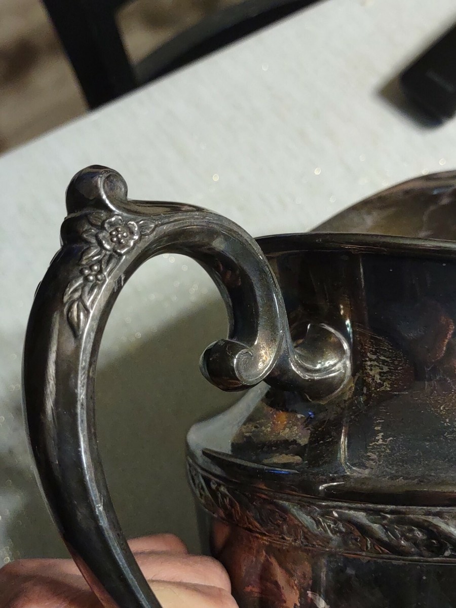 WM Rogers & Son Spring Flower Silver Plate Water Pitcher 2017 | eBay