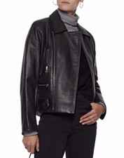 Nwt Authentic Iro $1,660 Black Leather Jacket - 34