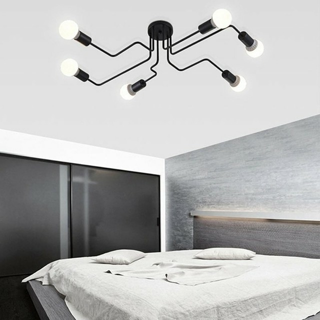Vintage Spider Chandelier Cafe Bar Pendant Lamp Hanging Light Ceiling Fixtures