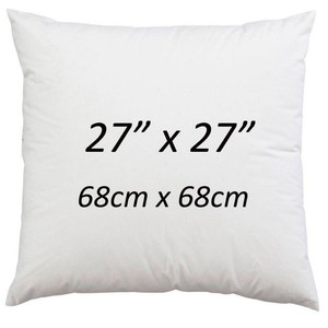 27 x 27 pillow insert
