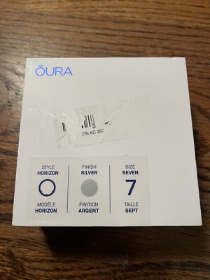 Oura Ring Gen 3 Horizon Silver Size 7 Smart Ring (Please Size First) - OPEN BOX