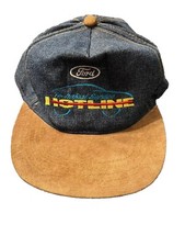 Vintage Ford Motors Technical Service Hat Cap Strap back Adjustable Blue Khaki