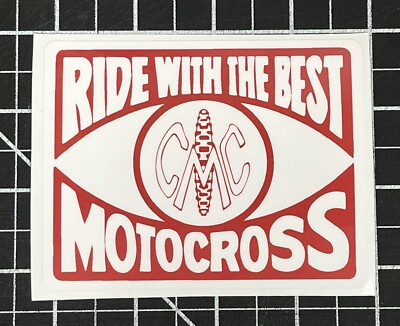 NEW CMC MOTOCROSS STICKER Vintage Decal Honda Suzuki Yamaha Kawasaki ...