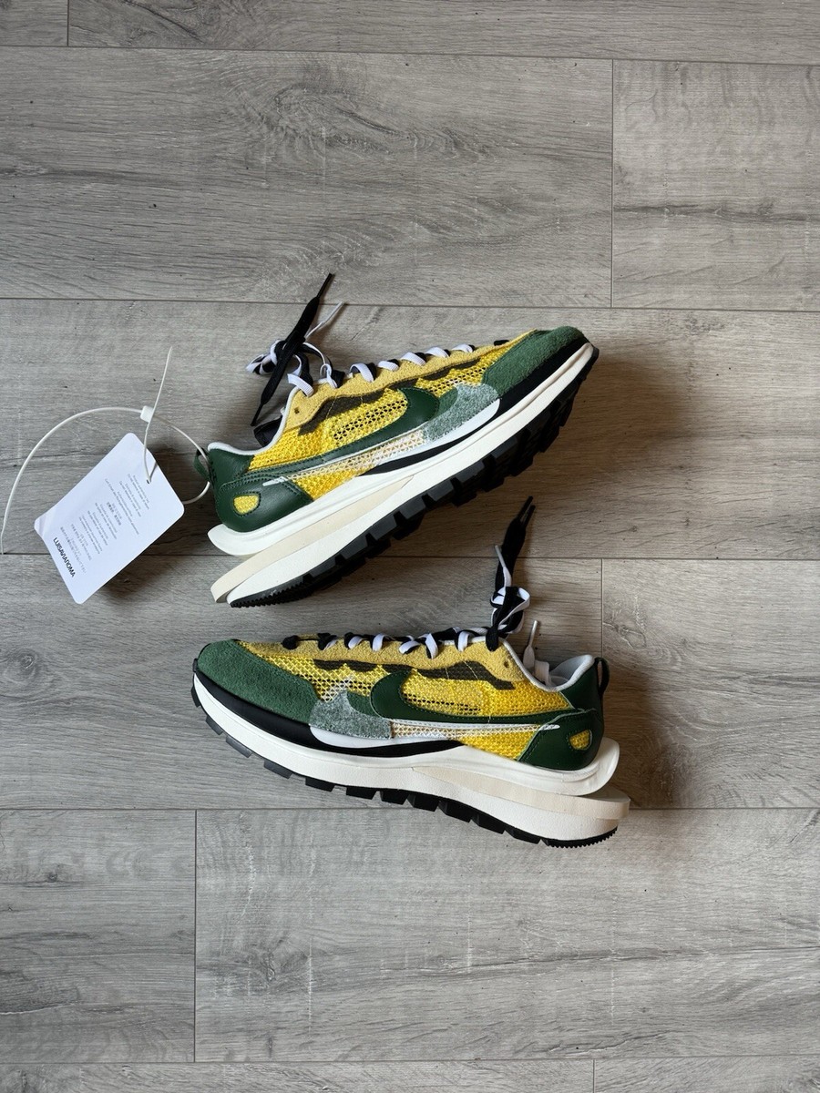 nike x sacai vaporwaffle tour yellow & gorge green