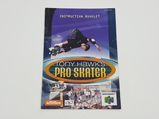 Tony Hawk's Pro Skater N64 Nintendo 64 Authentic Manual Only 