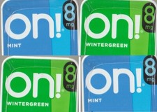 ON Mint Wintergreen Lozenge 8mg combo variety 4 packs 80 pieces TOBACCO FREE