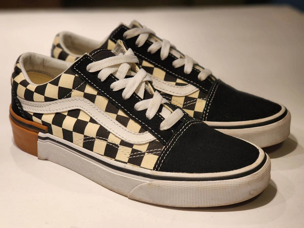 Vans checkered gum block top