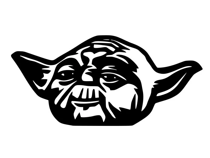 Yoda shop vinyl decal