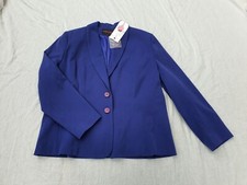 Hudson & Onslow Women's Royal Blue Single Breasted Blazer/jacket Size 18
