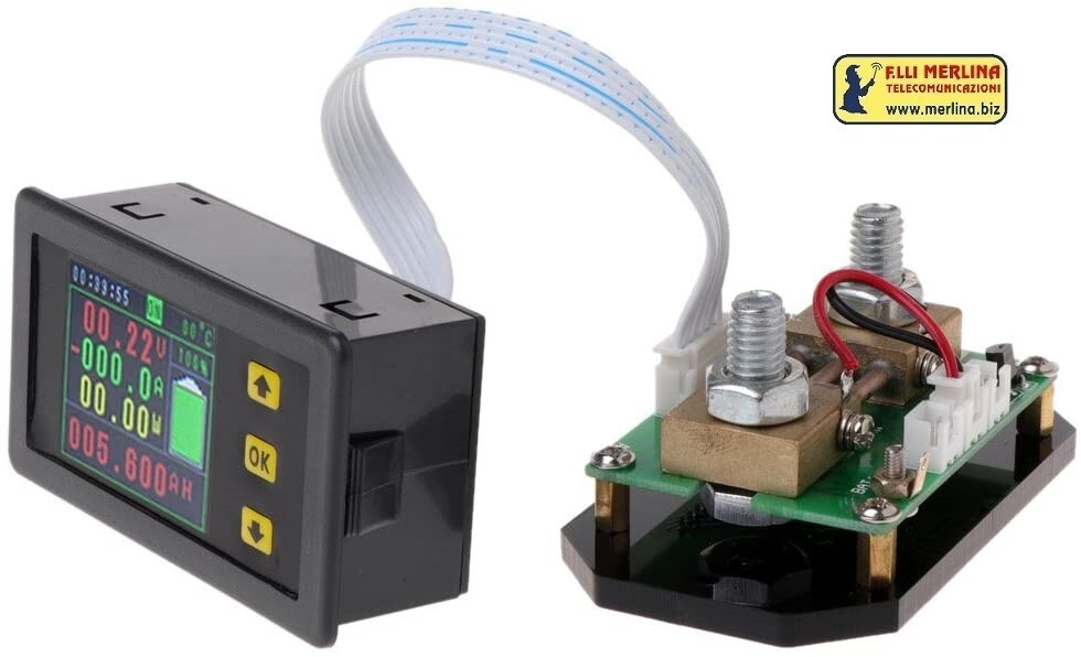 Indicatore Stato Batteria 12-48V LCD 1.8" | Installazione Rapida