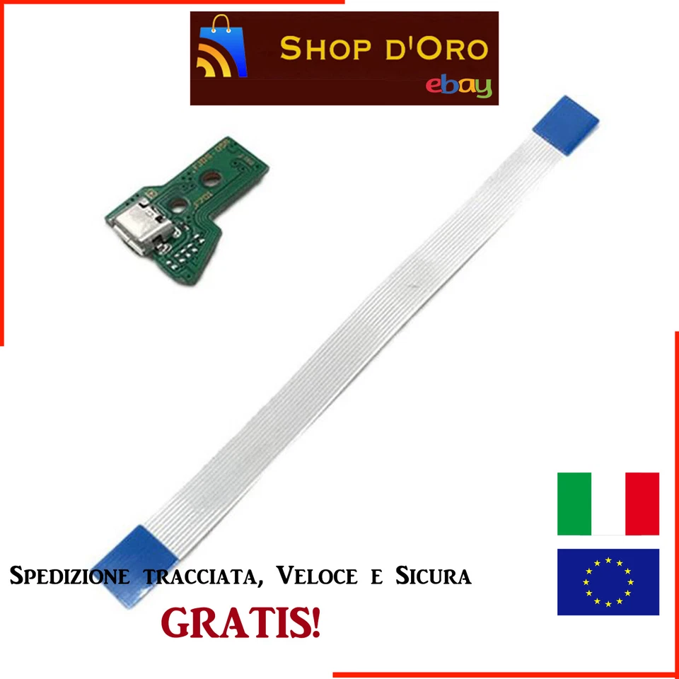 Per PS4 Controller Micro USB ricarica porta presa 12 Pin circuito JDS-055 & 050