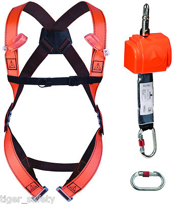 Delta Plus Froment ELARA140 2,5m vertikales & horizontales Auffanggerät Set Kabelbaum