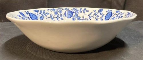 Enoch Wedgwood Tunstall Blue Onion Bowls 6 3/8” Set of 4 - Picture 7 of 8