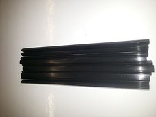 Image of QTY 9 (nine) A4 SLIDE BINDERS 7MM CAPACITY BLACK (LENGTH 297 MM)-SQUARE