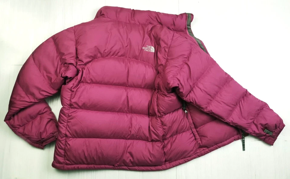 HOT Women THE NORTH FACE NUPTSE 700 GOOSE DOWN QUILT PUFFER ORCHID PINK Jacket M - Image 4 of 4
