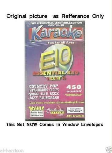 Chartbuster Karaoke Essentials - E-9 & E-10 SETS CD+G 55 DISC 900 SONGS - Imagen 5 de 5