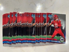 Lot (26) CASEY THOMPSON 2023 Bowman University 1st Chrome card #185