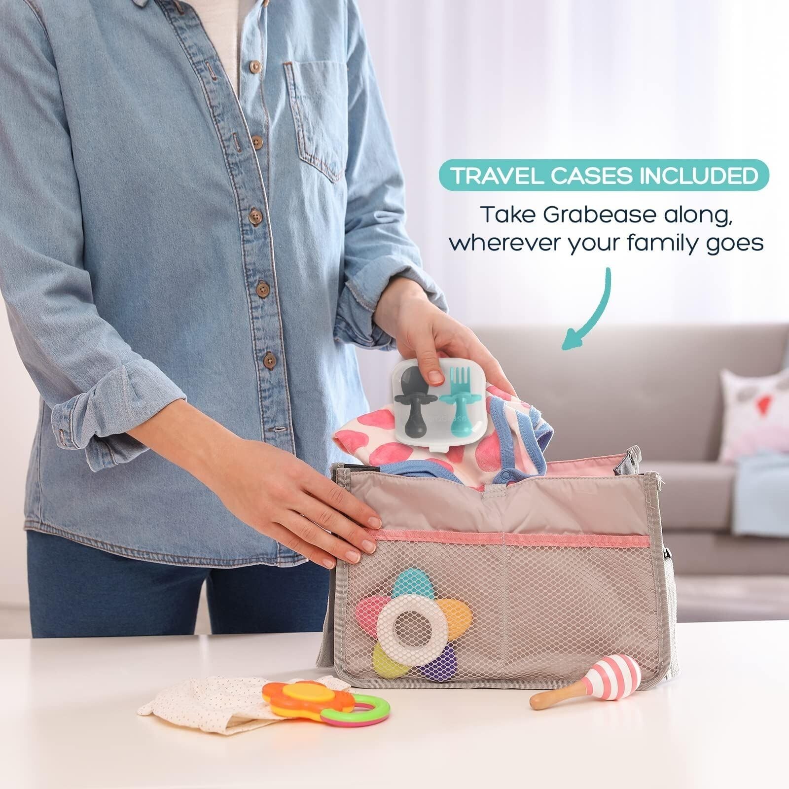 Grabease Baby Spoons and Forks Utensils for Toddlers Infants BPA-Fr... Fast Ship