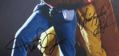 Michael J Fox/Christopher Lloyd Auto/Sign 16x20 Photo Back to