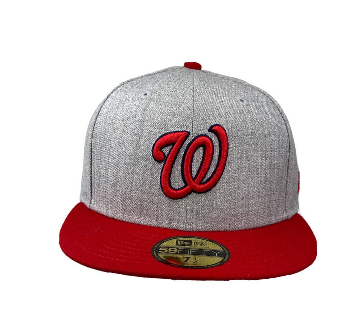 Washington National New Era 59fifty MLB Fitted Hat/Cap grey,red