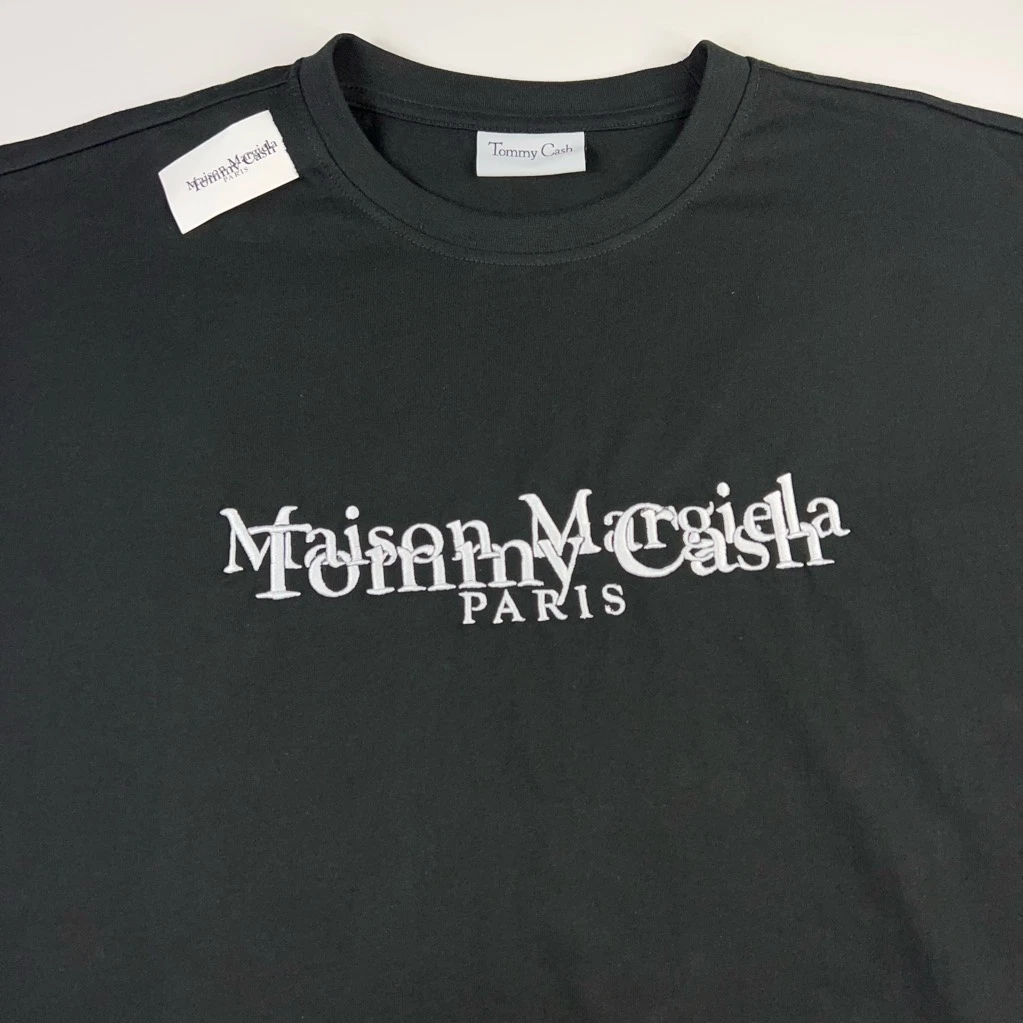 Tommy Cash Maison Margiela Paris Graphic T-Shirt Black White Short Sleeve L  NWOT