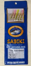Offshore Angler Sabiki Bait Rigs Luminous Glow-in-Dark Bean Fishing Hooks 6 Pack