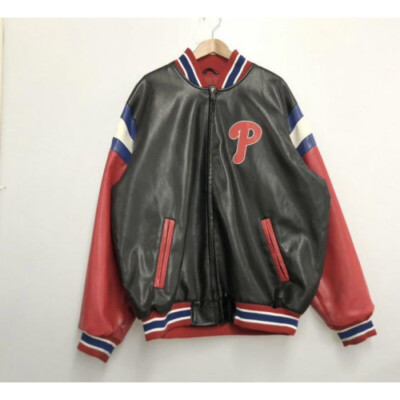 G-III SPORTS BY CARL BANKS Leather Varsity Jacket Size XL Limited From  JAPAN