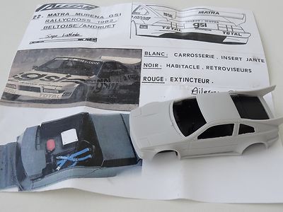 Miniature ALEZAN MODELS 1/43 – Matra Murena GSI Rallycross 1982 – Résine – France